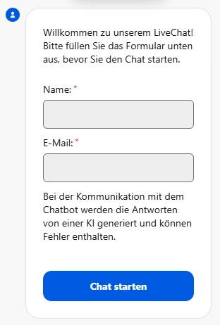 LiveChat und AI Chatbot beim Happyjokers Casino Kundenservice