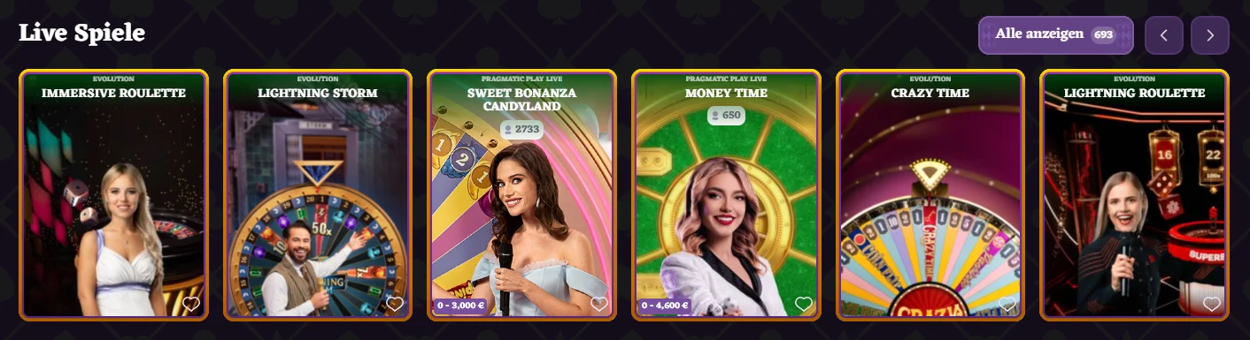 Live Spiele bei Happyjokers Casino mit Roulette und Live-Dealern